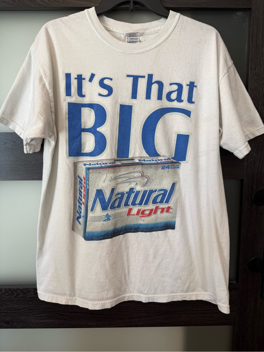 VTG 90s Natural Light It’s That Big SS Tee Shirt Size L